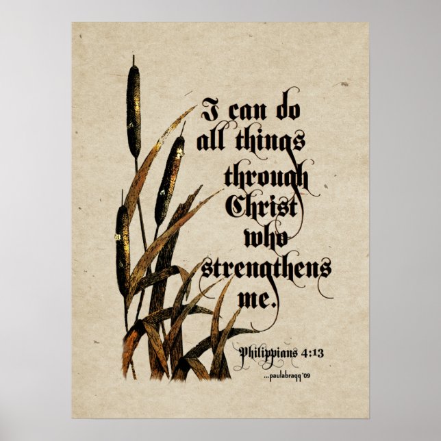 Ich kann alles tun (Philippinen 4:13) Poster (Vorne)