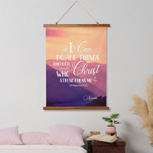 Ich kann alles tun, was Christlich hängt Wandteppi