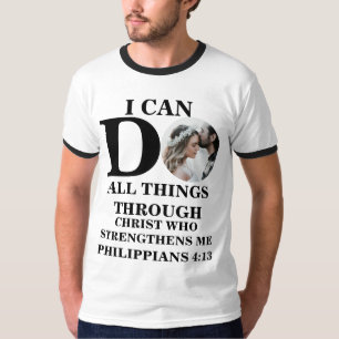 Ich kann alles tun, was Christliche Foto Bibel Ver T-Shirt