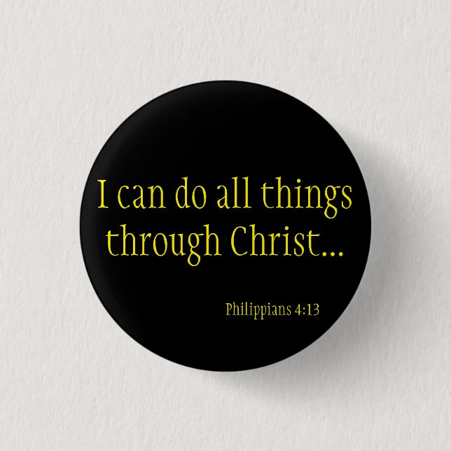 ICH KANN ALLES ÜBER CHRISTLICHE PHILIPPIER TUN BUTTON (Vorderseite)