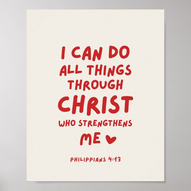 Ich kann alles, was Philippinen tun 4:13 Poster (Vorne)