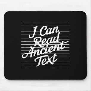 Ich kann alten Text lesen ( auf der Rückseite ) Mousepad