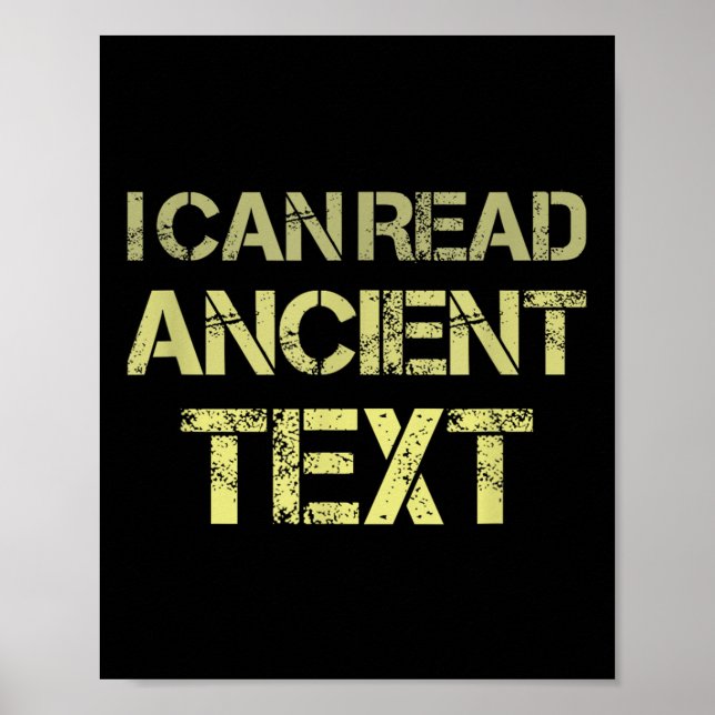 Ich kann alten Text lesen Poster (Vorne)