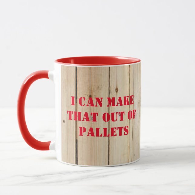 ICH KANN DAS AUS PALETENGLAS MACHEN TASSE (Links)