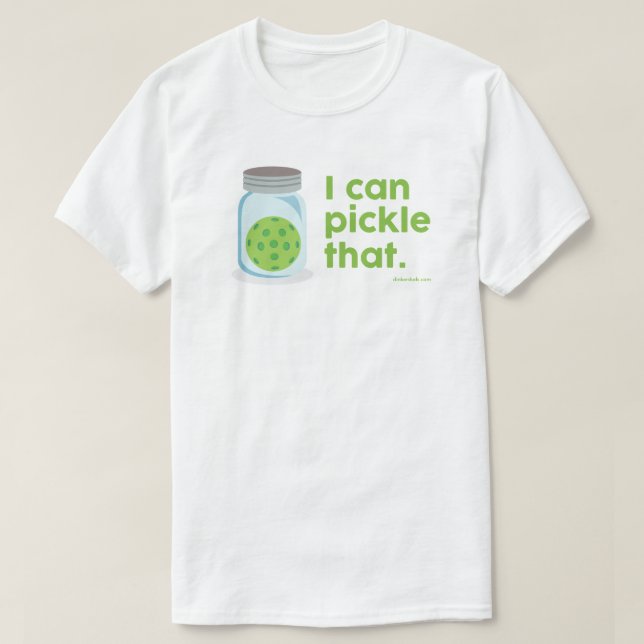 "Ich kann das mitnehmen" Pickleball-T - Shirt (Design vorne)