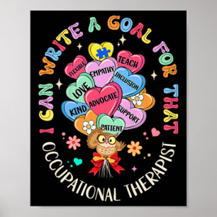 Ich kann das Ziel für diese Berufstherapie schreib Poster