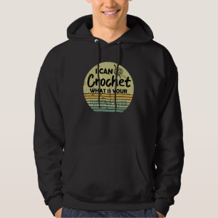 Ich kann deine Supermacht häkeln Hoodie