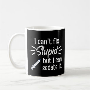 Ich kann den Dummkopf nicht reparieren, aber ich k Kaffeetasse