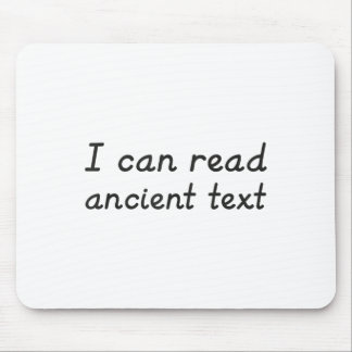 Ich kann den oberen Rand des antiken Texttanks les Mousepad