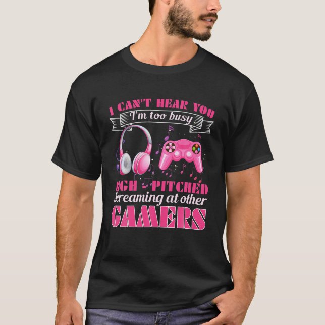 Ich kann dich nicht hören, dass ich zu beschäftigt T-Shirt (Vorderseite)