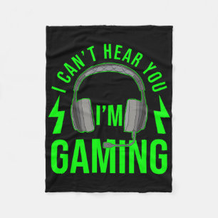 Ich kann dich nicht hören, ich spiele Videospiele Fleecedecke