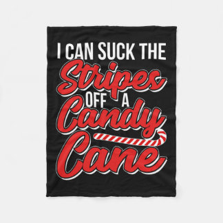 Ich kann die Streifen von einer Candy Cane naughty Fleecedecke