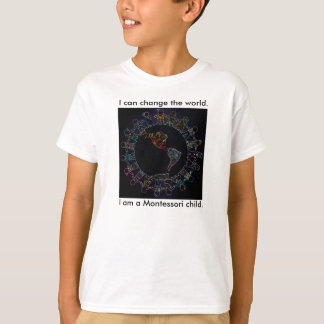 Ich kann die Welt verändern! Kinder-Ringer-T-Shirt T-Shirt