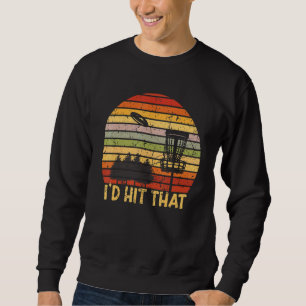 Ich kann eher das Golfing von Festplatte Retro Fri Sweatshirt