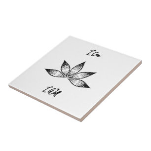 Ich kann eine inspirierende Entschlossenheit Lotus Fliese