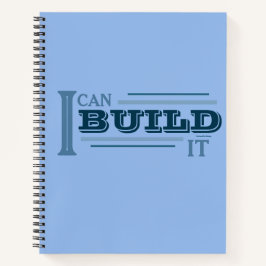 Ich kann es bauen (Blau) Planer/ Notizbuch