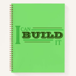 Ich kann es bauen (Grün) Planer/ Notizbuch
