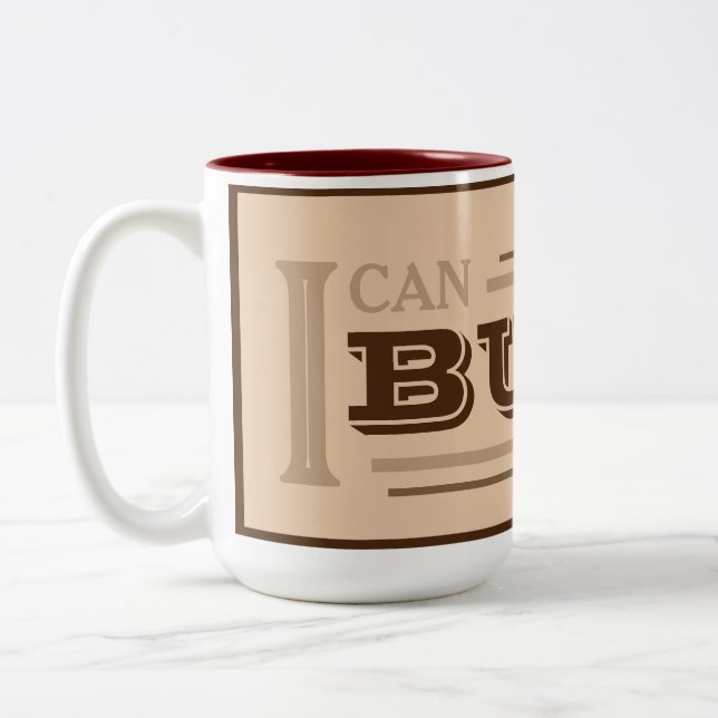 Ich kann es bauen Kaffeetasse (Beige) (Links)