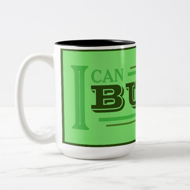 Ich kann es bauen Kaffeetasse (Grün) (Links)
