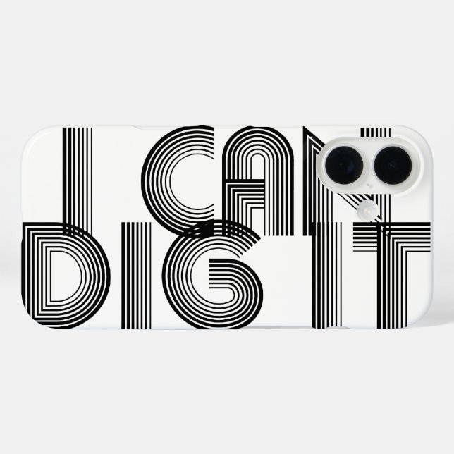 Ich kann es iPhone Case Cover graben (Rückseite (Horizontal))