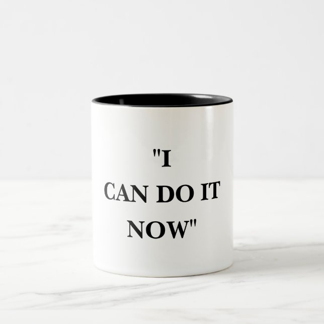 ICH KANN ES JETZT MACHEN ZWEIFARBIGE TASSE (Mittel)