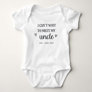 Ich kann es kaum erwarten, meinen Onkel zu treffen Baby Strampler