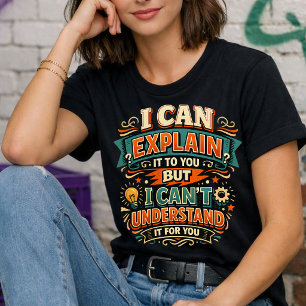 Ich kann es lustig erklären Zynischer Spruch Tri-Blend Shirt