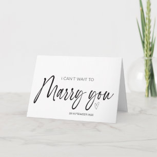 Ich kann es nicht abwarten, dich zu heiraten.. Bra Karte