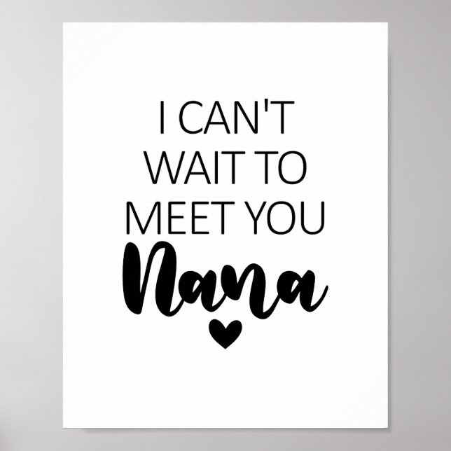 Ich kann es nicht abwarten, dich zu treffen Nana S Poster (Vorne)