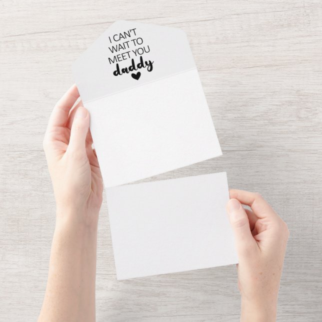 Ich kann es nicht abwarten, dir die Ankündigung ei (Abreißen)