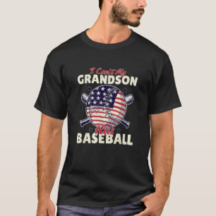 Ich kann es nicht, dass mein Enkel Baseball-Spiele T-Shirt