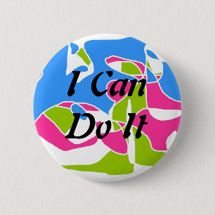 Ich kann es tun Knopf Button