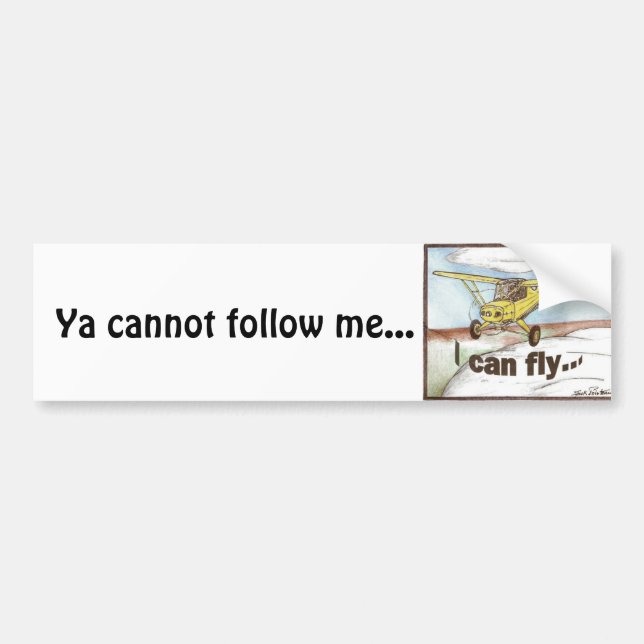 Ich kann fliegen, Ya kann nicht Follow-me… Autoaufkleber (Vorne)