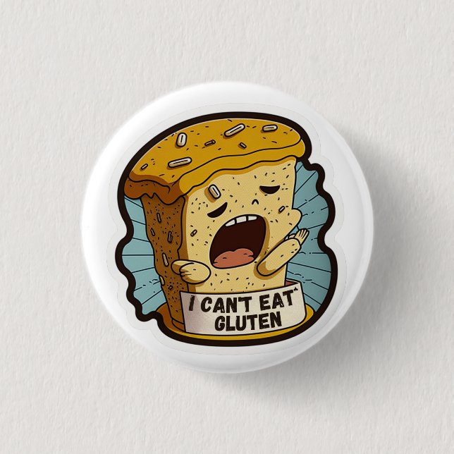 Ich kann Gluten nicht essen Button (Vorderseite)