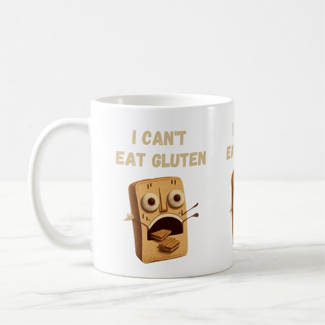 Ich kann Gluten nicht essen Kaffeetasse (Links)