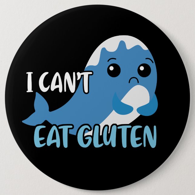 Ich kann Glutenwein nicht essen Button (Vorderseite)