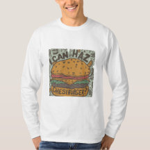"Ich kann Haz Cheeseburger?" T - Shirt Design