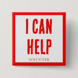 ICH KANN HELFEN! Buttons für Freiwillige, Unterneh