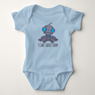 Ich kann heute keinen traurigen Roboter erwachsen Baby Strampler