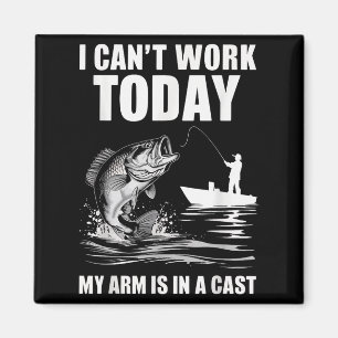 Ich kann heute nicht arbeiten, mein Arm ist in ein Magnet