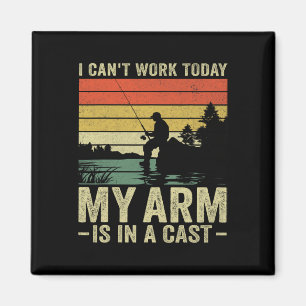 Ich kann heute nicht arbeiten, mein Arm ist in ein Magnet