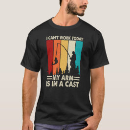 Ich kann heute nicht arbeiten, mein Arm ist in ein T-Shirt