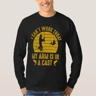 Ich kann heute nicht arbeiten, mein Arm ist in ein T-Shirt
