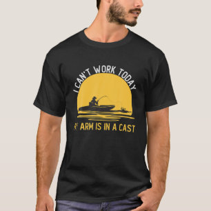 Ich kann heute nicht arbeiten, mein Arm ist in ein T-Shirt