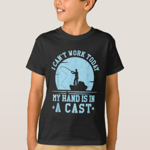Ich kann heute nicht arbeiten, mein Arm ist in ein T-Shirt