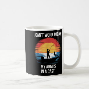 Ich kann heute nicht arbeiten, mein Arm ist in Gip Kaffeetasse