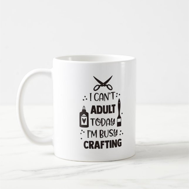 Ich kann heute nicht erwachsen werden, ich bin bes kaffeetasse (Links)