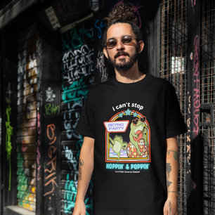 Ich kann Hoppin' & Popin' - Funny Retro Frog nicht T-Shirt