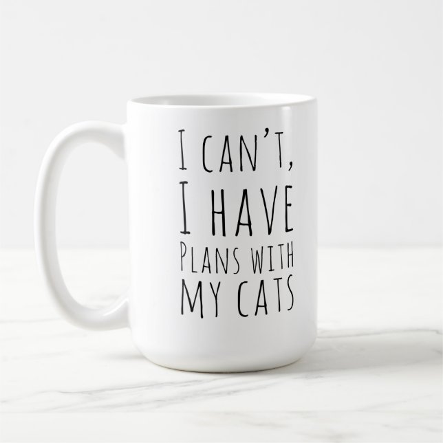 Ich kann ich Pläne mit meinen Katzen für die Katze Kaffeetasse (Links)