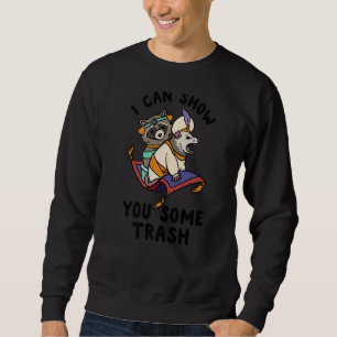 Ich kann Ihnen ein wenig Müll Raccoon Possum Persi Sweatshirt